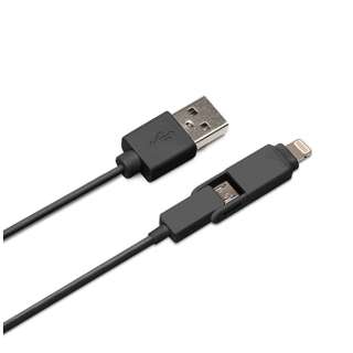 mmicro USB{CgjOnUSBP[u [dE] 2.4A i1.0mEubNjMFiF PG-TC10M01BK [1.0m]