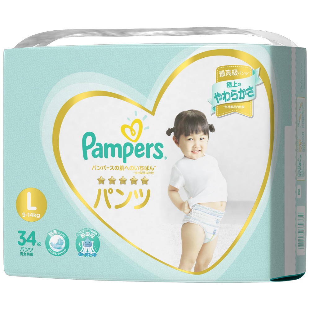 Pampers(パンパース) 肌へのいちばん パンツ スーパージャンボ Lサイズ 34枚〔おむつ〕 PG｜ピーアンドジー 通販 |  ビックカメラ.com