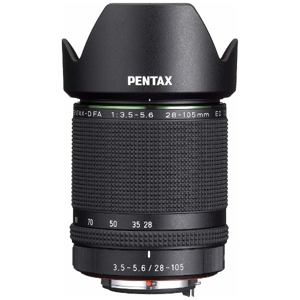 カメラレンズ HD PENTAX-D FA 28-105mmF3.5-5.6ED DC WR ブラック