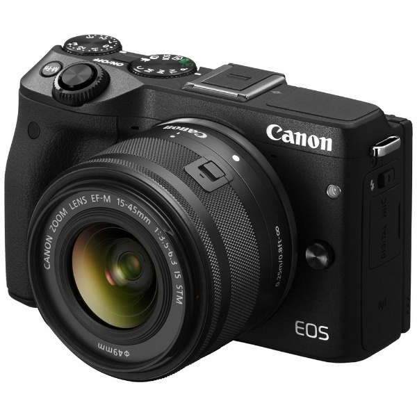 Canon ミラーレス一眼カメラ EOS M3 ダブルレンズキット(ブラッ