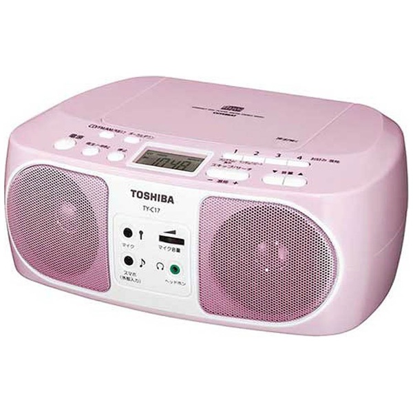 東芝 CDラジオ ピンク TY-C160（P） - ミニコンポ、ラジカセ