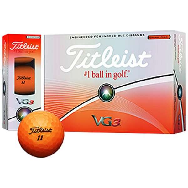 ゴルフボール Vg3 オレンジ T3224s 3球 1スリーブ ディスタンス系 オウンネーム非対応 タイトリスト Titleist 通販 ビックカメラ Com