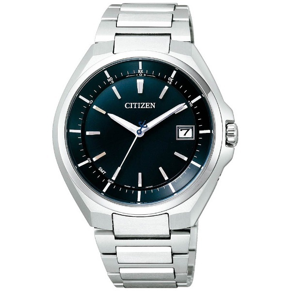 シチズン CITIZEN 腕時計 メンズ CB3010-57L アテッサ ATESSA エコ・ドライブ電波（H128） ネイビーxシルバー アナログ表示