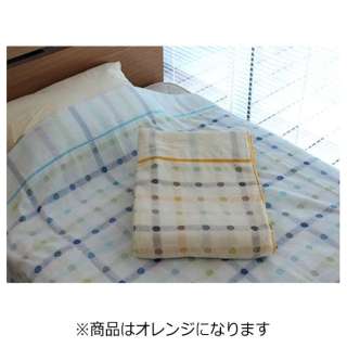 提花机毛巾被点单人尺寸(140×190cm/橙子)