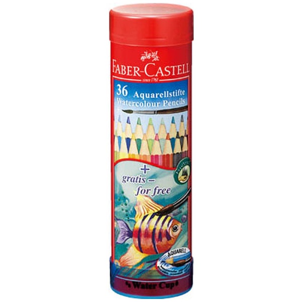 FABER-CASTELL / ファーバーカステル 水彩グラファイト鉛筆 5硬度 デザイン缶セット rdzdsi3