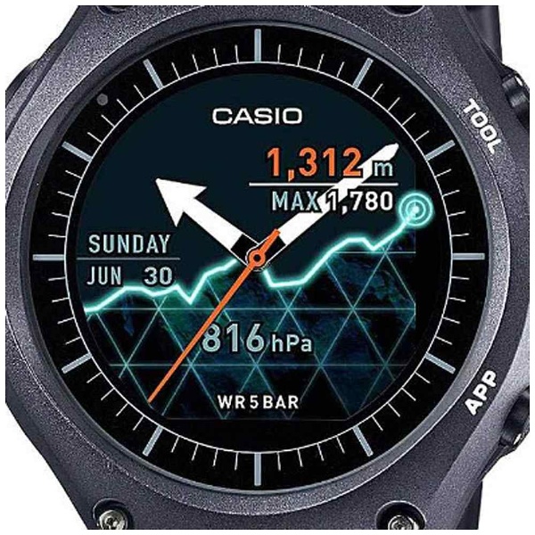 スマートウォッチ 「Smart Outdoor Watch」（ブラック） WSD-F10BK