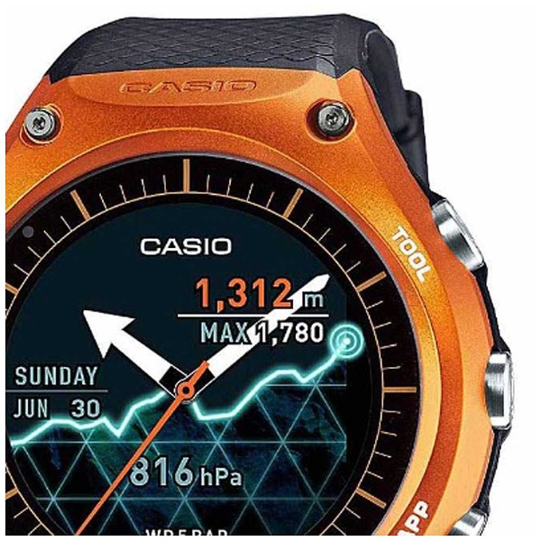 スマートウォッチ 「Smart Outdoor Watch」（オレンジ） WSD-F10RG
