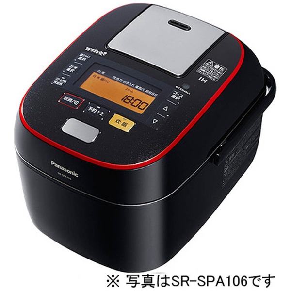 SR-SPA186-K 炊飯器 Wおどり炊き ブラック [1升 /圧力IH] パナソニック