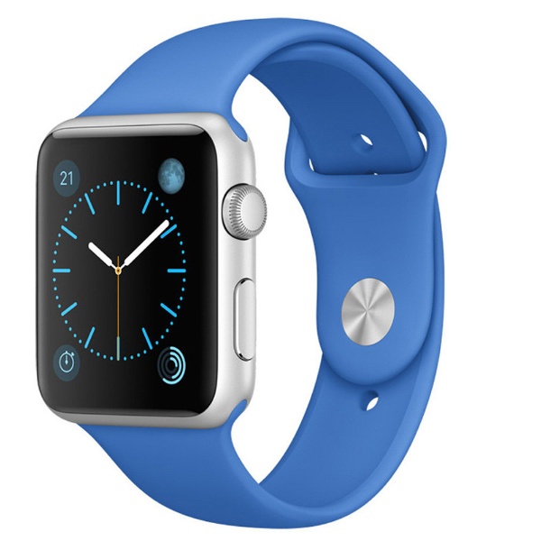 Apple Watch Sport 42mm シルバーアルミニウムケースとロイヤルブルー ...