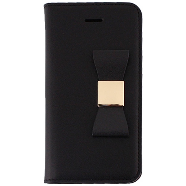  iPhone SE（第1世代）4インチ / 5s / 5用 Ribbon Classic Diary ブラック LAYBLOCK LB7561i5se ポケット付