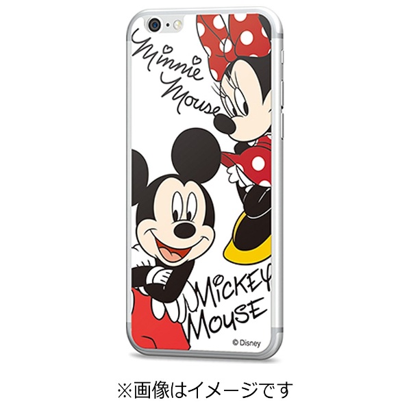  iPhone 6s／6用 Disney背面ガラス ミッキー＆ミニー GLASS6-71451