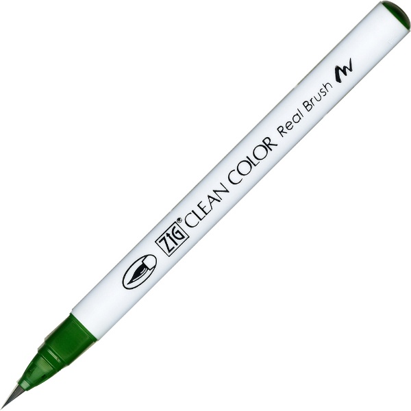 筆ペン ZIG クリーンカラー リアルブラッシュ 期間限定 グリーン RB-6000AT-040 安い 040