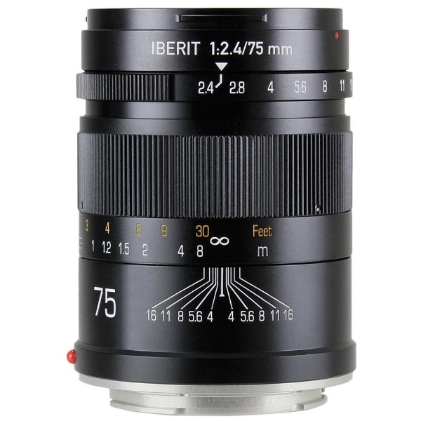 カメラレンズ 75mm F2.4 IBERIT(イベリット) ブラック [ソニーE /単焦点レンズ]