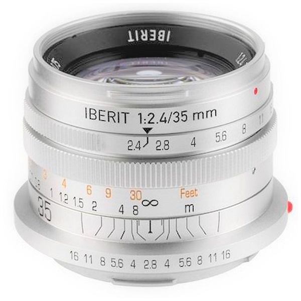 カメラレンズ 35mm/f2.4 IBERIT(イベリット) シルバー [ライカL /単