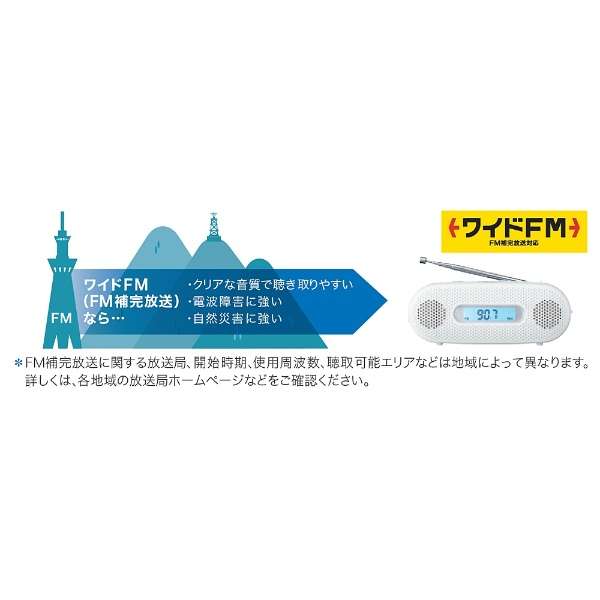 手机收音机白RF-TJ20[AM/FM/宽大的ＦＭ对应]_4