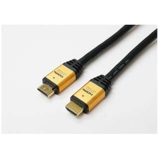 HDMIケーブル ゴールド HDM100-001GD [10m /HDMI⇔HDMI /スタンダードタイプ /イーサネット対応]