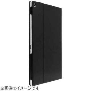 供Xperia Z2 Tablet使用的皮革合皮包黑色LEPLUS LP-XPEZ2TLBK