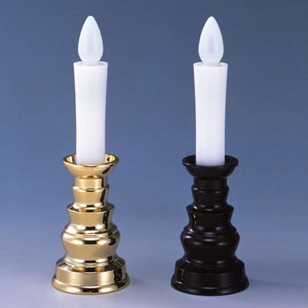 附带烛台的安心的蜡烛暗褐色ARO3201DB_1