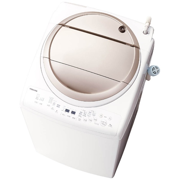 ビックカメラ.com - AW-9V5-N 縦型洗濯乾燥機 サテンゴールド [洗濯9.0kg /乾燥4.5kg /ヒーター乾燥(排気タイプ)  /上開き] 【お届け地域限定商品】