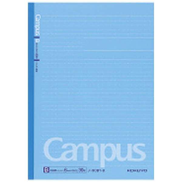 Campus(キャンパス) ノート(カラー表紙) 青 3CBT-B [セミB5・B5 /6mm(B罫) /ドット入り罫線] コクヨ