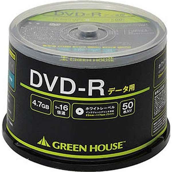 f[^pDVD-R GREEN HOUSE GH-DVDRDA50 [50 /4.7GB /CNWFbgv^[Ή]_1