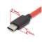 USB-A ⇔ USB-Cケーブル [充電 /転送 /1.8m /USB2.0] レッド RC-HCAC18R_2