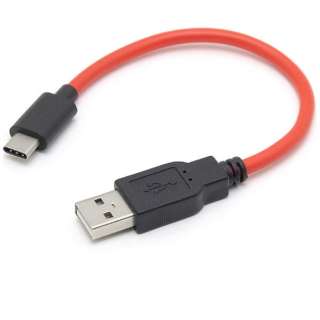 USB-A ⇔ USB-Cケーブル [充電 /転送 /0.2m /USB2.0] レッド RC-HCAC02R