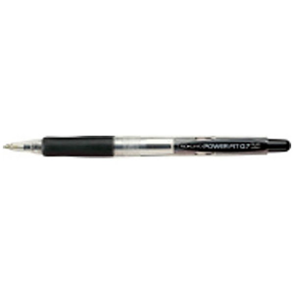 再生樹脂ボールペン 細字0.7mm 信用 宅送 パワーフィット 黒 PR-100D