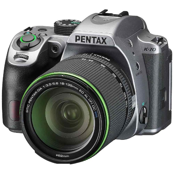 PENTAX K-70 デジタル一眼レフカメラ 18-135WR レンズキット シルキー