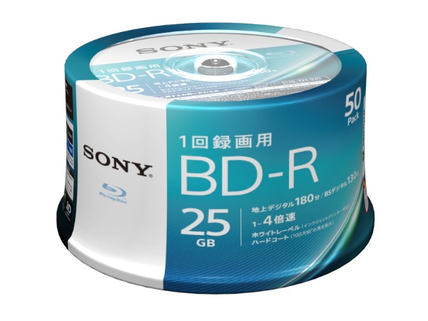 録画用BD-R SONY ホワイト 30BNR1VJPP4 [30枚  25GB  インクジェットプリンター対応] ソニー｜SONY 通販 |  ビックカメラ.com