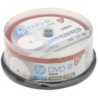 供录像使用DVD-R DR120CHPW25PA[25张/4.7GB/喷墨打印机对应]
