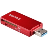 BSCR27U3RD microSD/SDカード専用カードリーダー BSCR27U3シリーズ レッド [USB3.0/2.0]