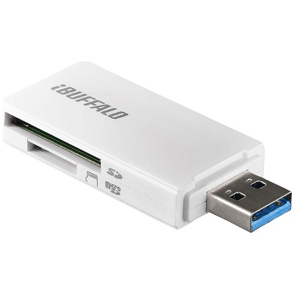 ビックカメラ.com - BSCR27U3WH microSD/SDカード専用カードリーダー BSCR27U3シリーズ ホワイト  [USB3.0/2.0]