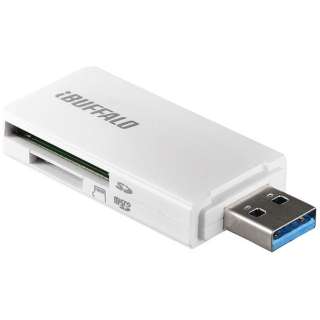 BSCR27U3WH microSD/SDカード専用カードリーダー BSCR27U3シリーズ ホワイト [USB3.0/2.0]