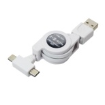 mmicro USBn[dUSBP[u 2.0A i2E[`0.75mEzCgjSCB-TW01/WH [0.1~0.75m]