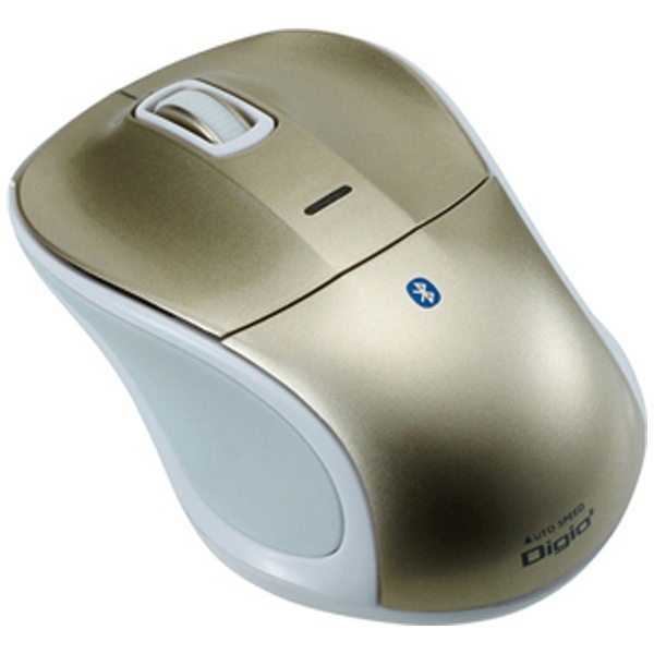  タブレット対応 マウス Digio2 ゴールド MUS-BKT111GL [BlueLED /無線(ワイヤレス) /3ボタン /USB]