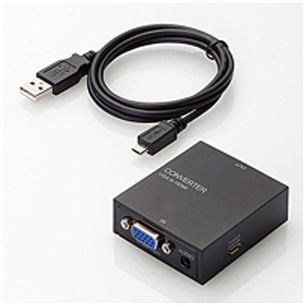 映像変換コンバーター HDMI→RCA ブラック AD-HDCV02 [自動] エレコム