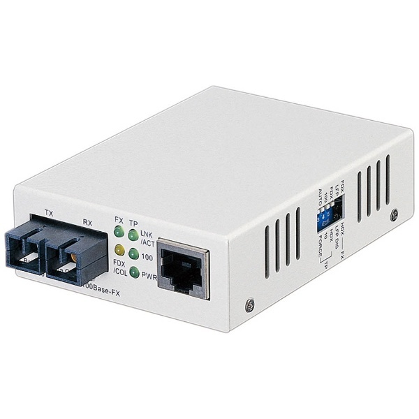 光メディアコンバータ（ギガビット、シングルモード） LAN-EC212RL10