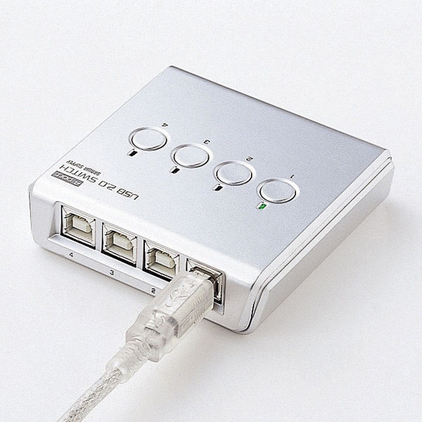 エレコム USB2.0対応 切替器(USS2-W4)