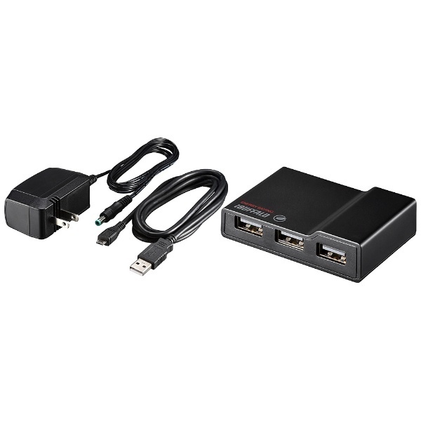 BSH4AE12 USBハブ ブラック [バス＆セルフパワー /4ポート /USB2.0対応] BUFFALO｜バッファロー 通販 