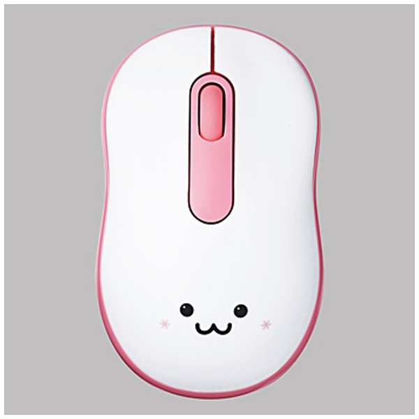 エレコム ピンク/白色 光学マウス USBタイプ 品 1個 動作OK