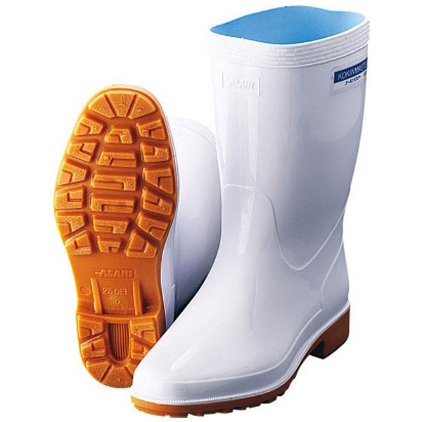 新作送料無料 アサヒ WEB限定 抗菌長靴 クリーンセーフ300 25cm ホワイト SNG3706