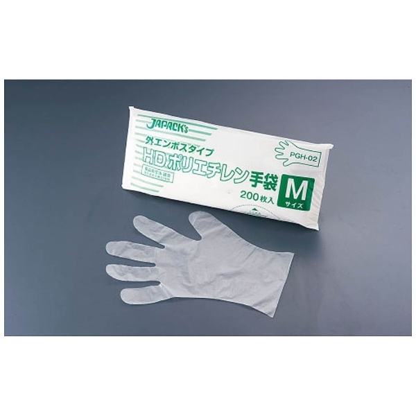 (まとめ) クラフトマン ポリエチレン手袋 L PGHK-03 1パック(200枚) 