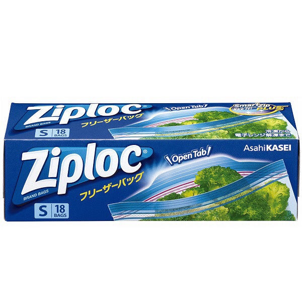 Ziploc(ジップロック)フリーザーバッグ Sサイズ 18枚入 旭化成ホーム
