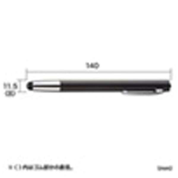 〔タッチペン：静電式・感圧式・光学式〕　スマートフォン＆タブレット用タッチペン　ブラック　PDA-PEN30BK_2