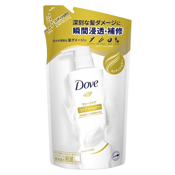 Dove(davu)损伤护理护发素替换装350g[润发乳·护发素]