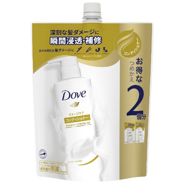 Dove(davu)损伤护理护发素替换装700g[润发乳·护发素]