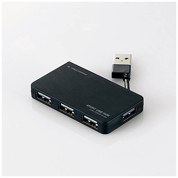 ビックカメラ.com - U2H-YKN4B USBハブ ブラック [バスパワー /4ポート /USB2.0対応]