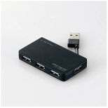 U2H-YKN4B USBハブ ブラック [バスパワー /4ポート /USB2.0対応]