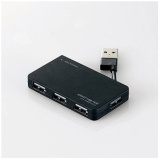 U2H-YKN4B USBハブ ブラック [バスパワー /4ポート /USB2.0対応]_1